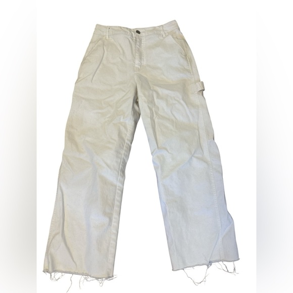 Forever 21 white carpenter denim jeans women’s size 26 - Picture 1 of 3